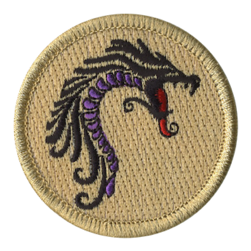 Daring Dragon Scout Patrol Patch - embroidered 2 inch round