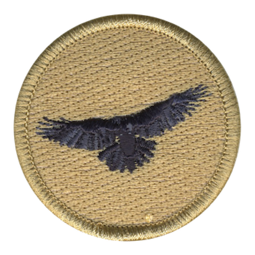 Soaring Raven Scout Patrol Patch - embroidered 2 inch round