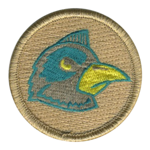 Raging Blue Jay Scout Patrol Patch - embroidered 2 inch round