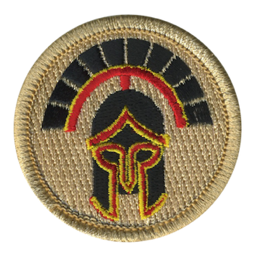 Spartan Warrior Scout Patrol Patch - embroidered 2 inch round