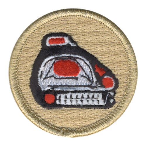 Panther Totem Scout Patrol Patch - embroidered 2 inch round