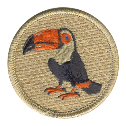 Toucan Scout Patrol Patch - embroidered 2 inch round