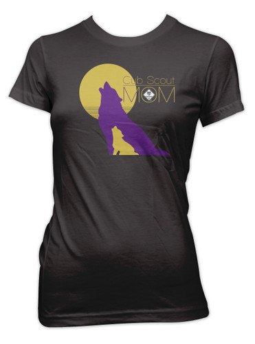 Cub Scout Pack Graphic Tee With Wolves Howling  Mom Design SP7522