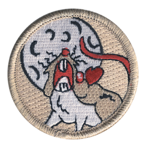 Howling Rat Scout Patrol Patch - embroidered 2 inch round