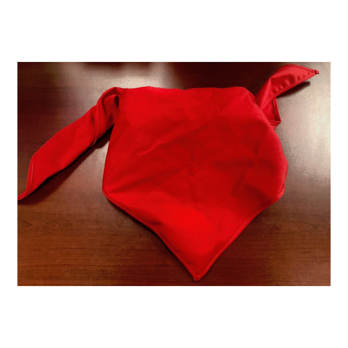 Blank Solid Red Neckerchief - Troop Size (B414 BT 5)