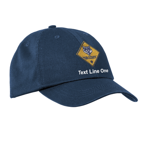 Washed Twill Hat with Cub Scout Logo