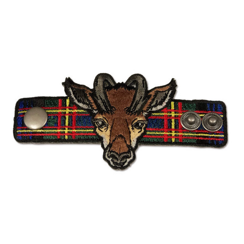 Wood Badge Neckerchief Slide with Wood Badge Antelope Critter