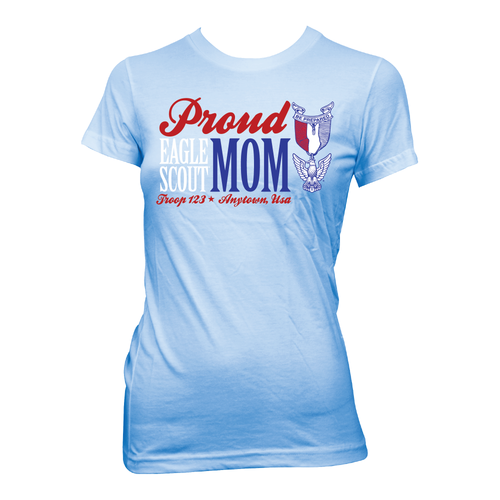Scouting America Eagle Scout Graphic Tee With Eagle Scout Mom Design