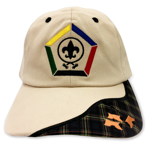 Wood Badge Hat with Wood Badge logo and Wood Badge Three Beads - Front View 