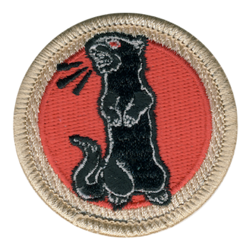 Screaming Weasel Scout Patrol Patch - embroidered 2 inch round