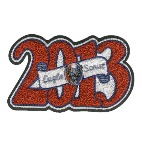 2013 Eagle Scout Letterman Jacket Chenille Patch Scouting America