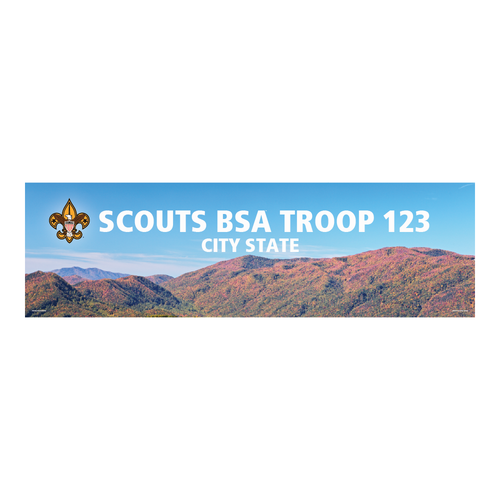 BSA Troop Banner with BSA Logo