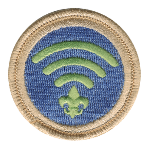 Wifi Scout Patrol Patch - embroidered 2 inch round