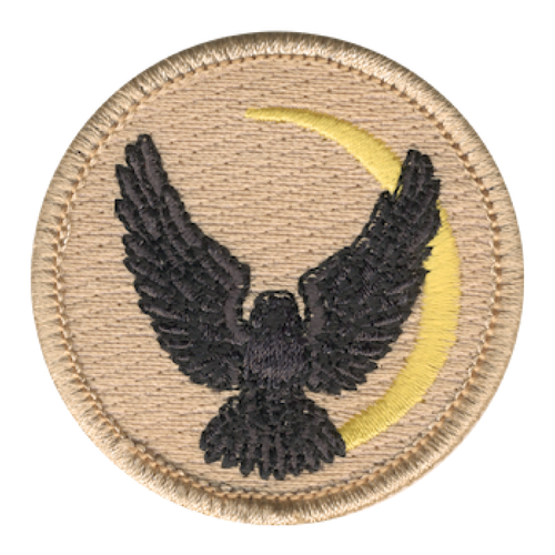 Night Raven Scout Patrol Patch - embroidered 2 inch round