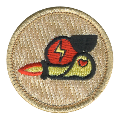 Speedy Snail Scout Patrol Patch - embroidered 2 inch round