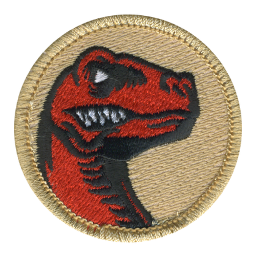 Raging Raptor Patrol Patch - embroidered 2 inch round