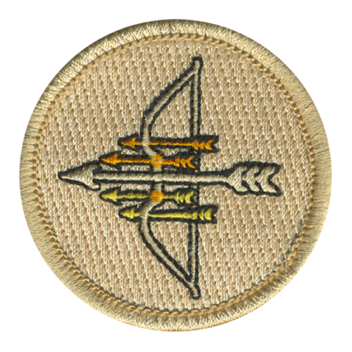 Bow and Arrows Patrol Patch - embroidered 2 inch round