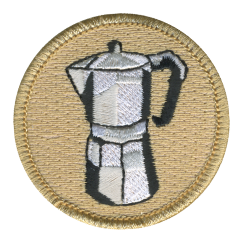 Cuban Coffee Patch - embroidered 2 inch round