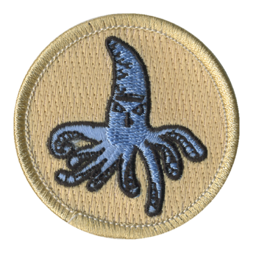 Squid Patch - embroidered 2 inch round