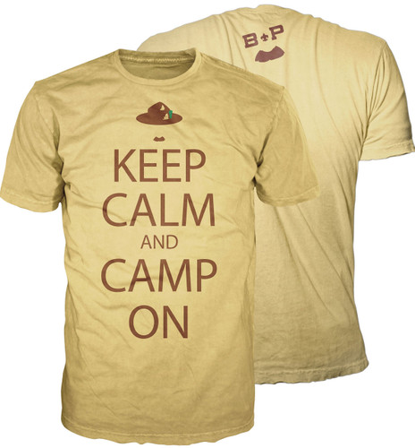 Graphic Tee with Keep Calm and Camp On