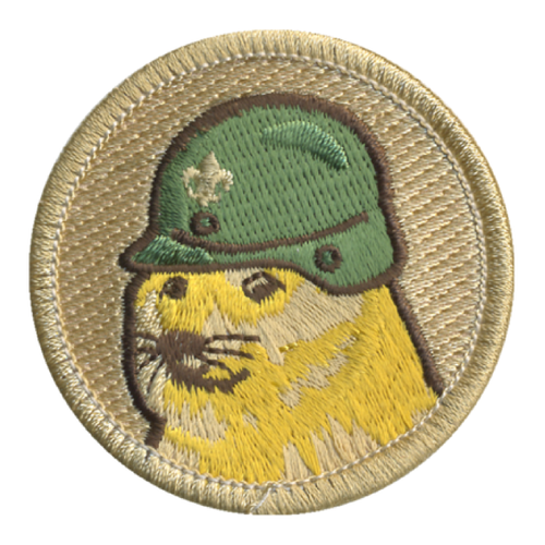 Doge Soldier Patch - embroidered 2 inch round