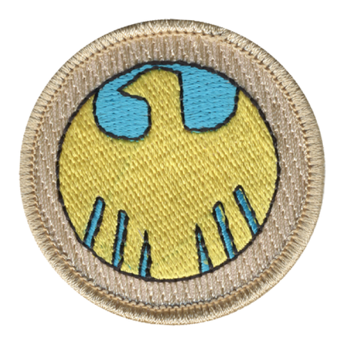 Golden Eagle Patch - embroidered 2 inch round