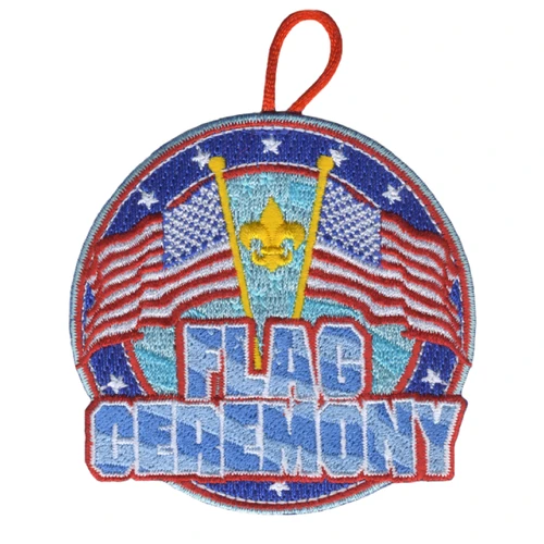 Flag Ceremony Activity Patch with Scouting America fleur de lis