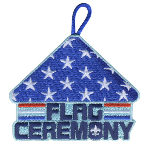 Officially Licensed Flag Ceremony Activity Patch with Scouting America fdl