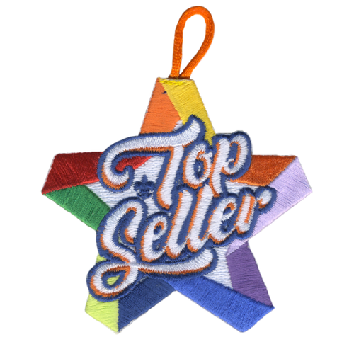 Top Seller Activity Patch in a star shaped design with Scouting America fleur-de-lis