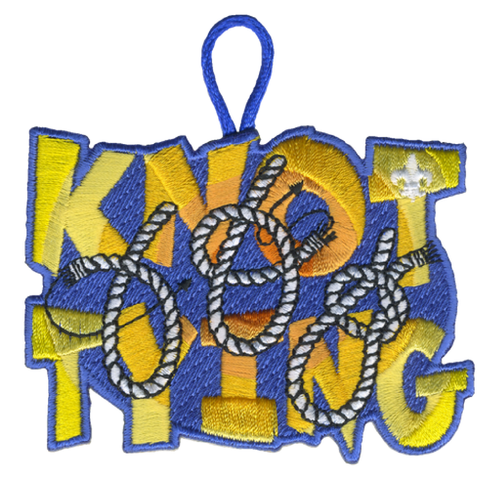 Knot Tying Activity Patch with 3 knots and BSA FDL