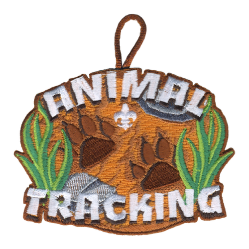 Animal Tracking Activity Patch with Scouting America fleur de lis