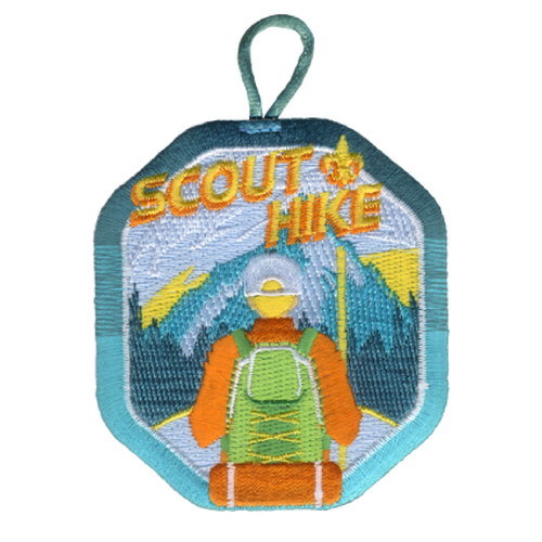 Scout Hike Activity Patch and Scouting America fleur de lis