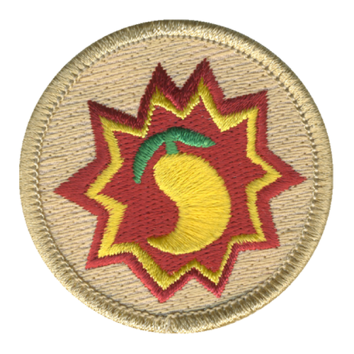 Mango Patch - embroidered 2 inch round