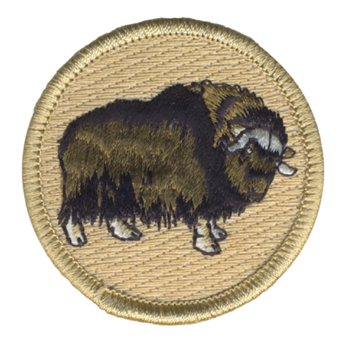 Musk Ox Patch - embroidered 2 inch round