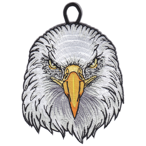 Patch of Wood Badge Eagle Critter Head with loop