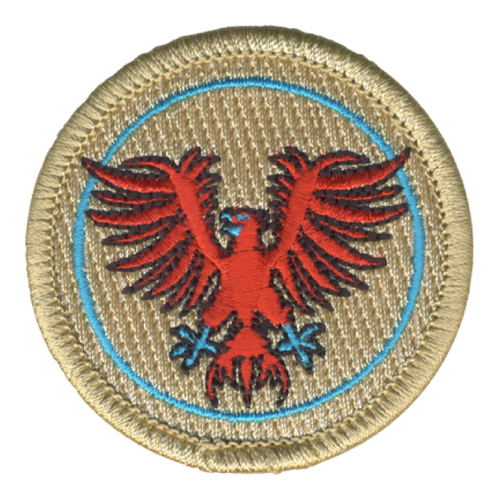 Red and Blue Phoenix Patrol Patch - embroidered 2 in round