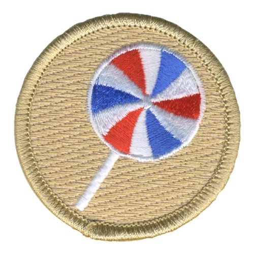 Lollipop Patrol Patch - embroidered 2 in round