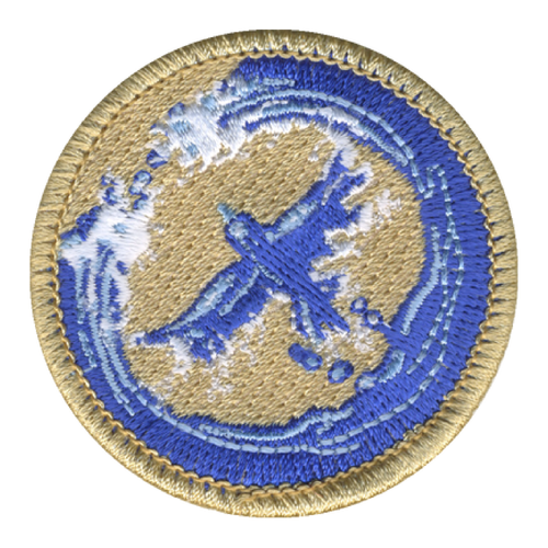 Water Bird Patrol Patch - embroidered 2 in round