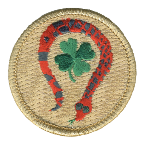 Shamrock Serpent Patrol Patch - embroidered 2 in round