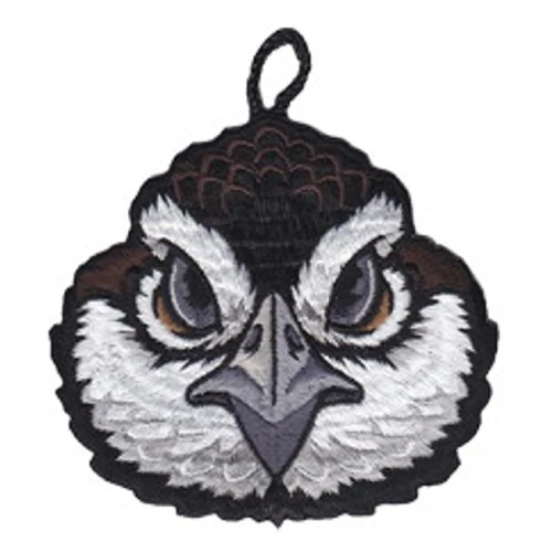 Wood Badge Patch of Wood Badge Bobwhite Critter Head  with loop