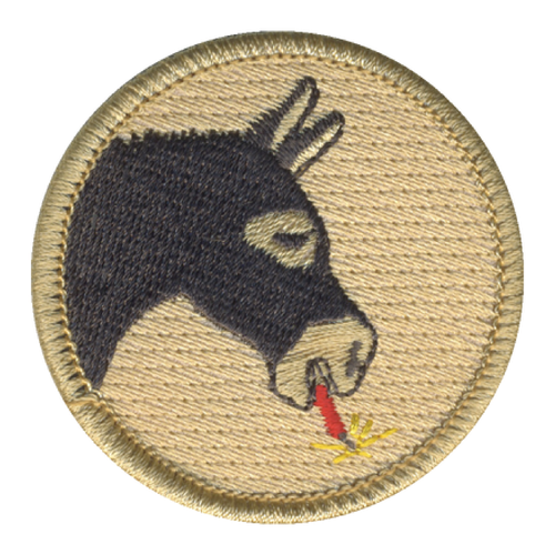 Demolition Donkey Patrol Patch - embroidered 2 in round