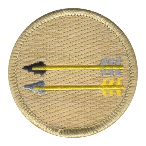 Two Arrows Patrol Patch - embroidered 2 in round