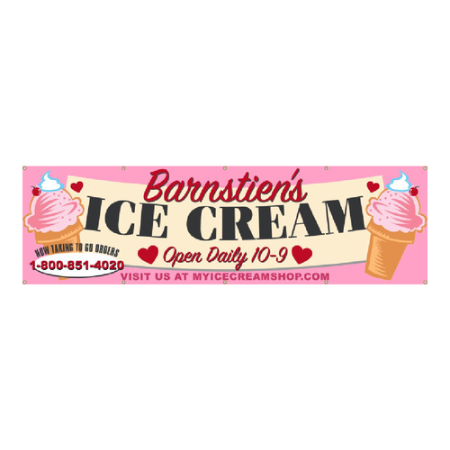 Ice Cream Restaurant Banner