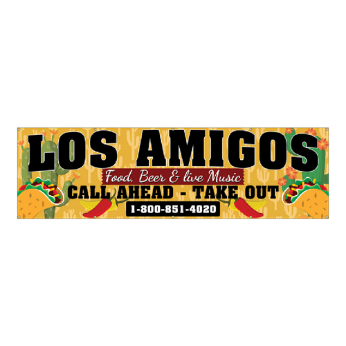 Mexican Restaurant Vinyl Banner (SP7904)