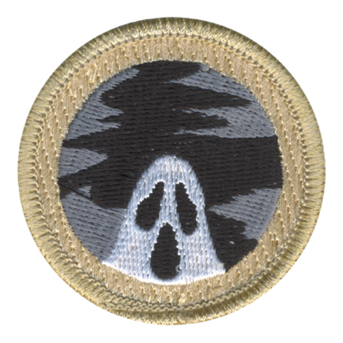 Scary Ghost Patrol Patch - embroidered 2 in round