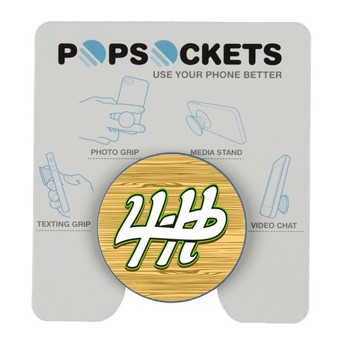 4-H Wood Background PopSockets Grip and Stand