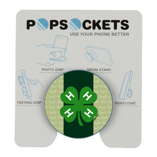 4-H Emblem PopSockets Grip and Stand