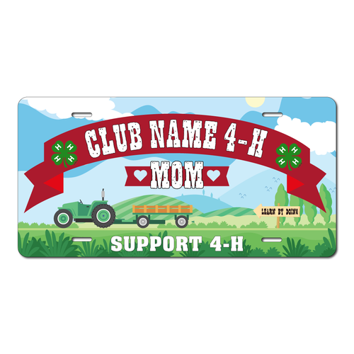 4-H License Plate - Custom - 4-H Mom
