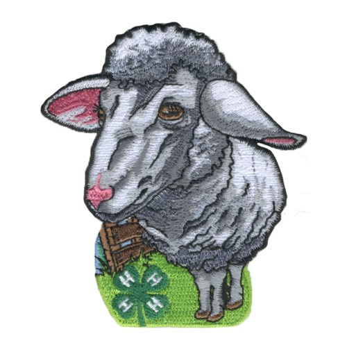 4-H Sheep Embroidered Patch