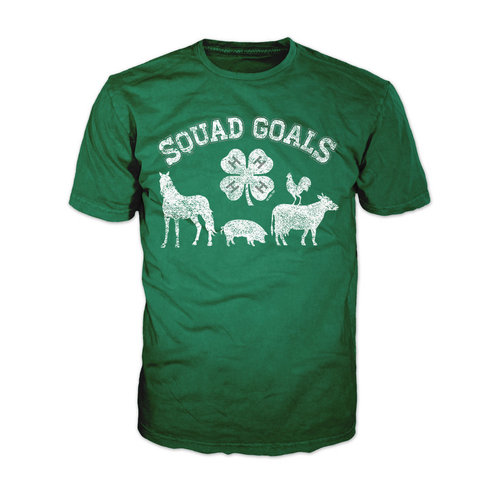 4-H Graphic Tee - Squad Goals - Kelly Green